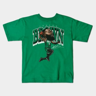 Jaylen Brown Boston Cartoon Kids T-Shirt